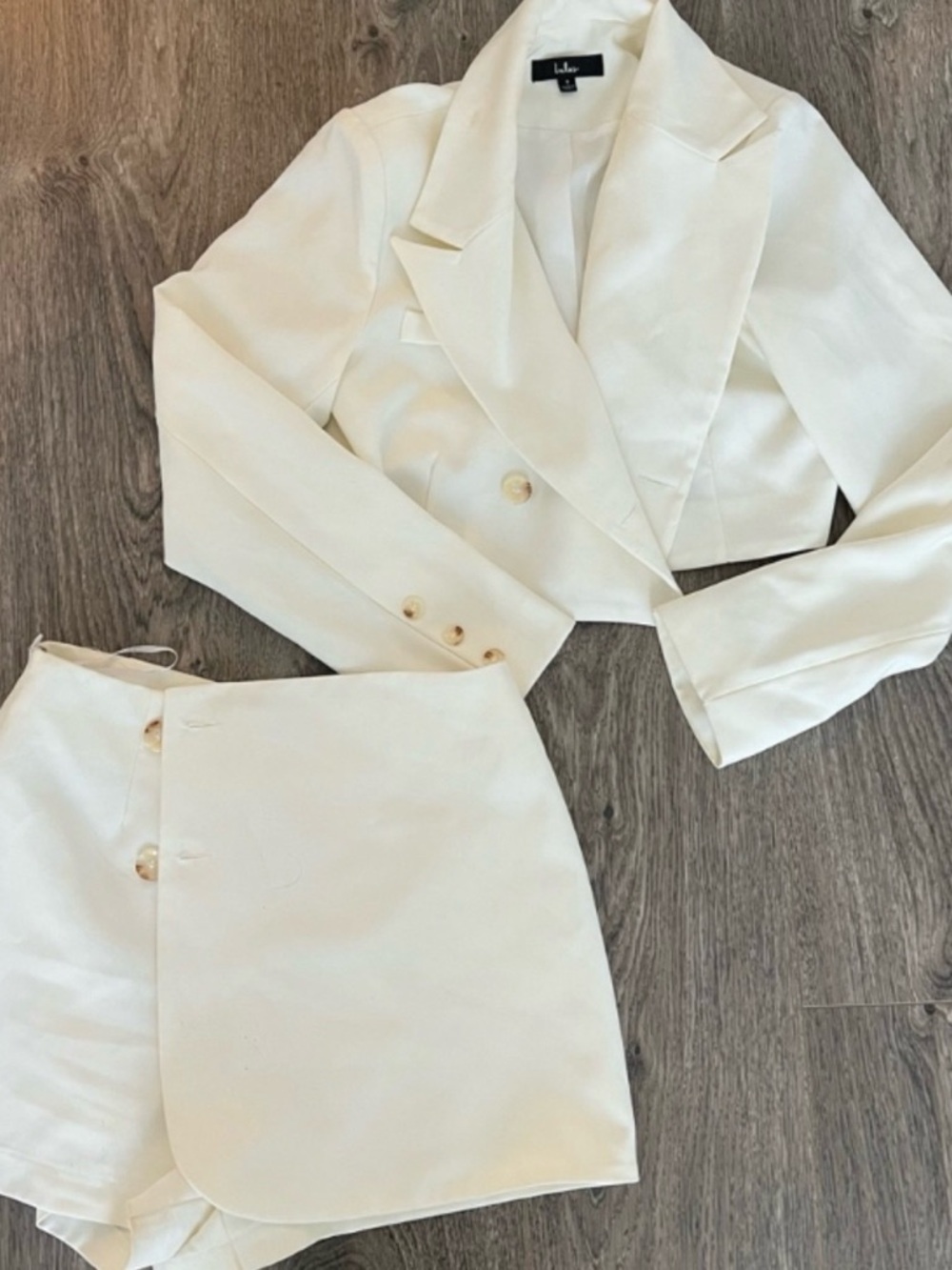 Lulus blazer/skort set